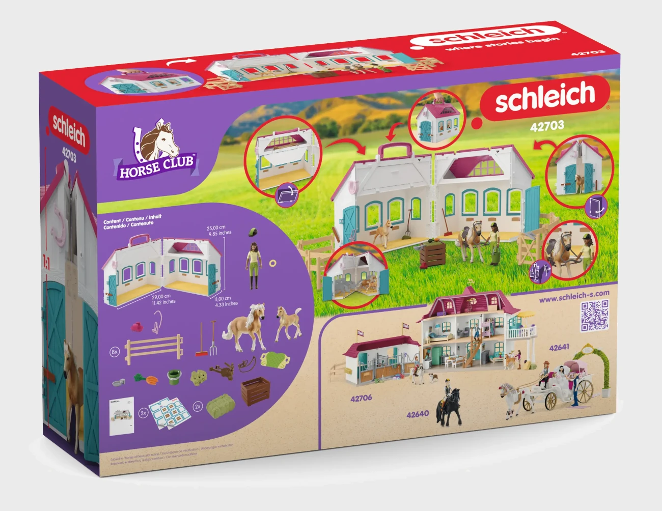 Offenstall Kleines Hufeisen - Schleich (42703) Horse Club