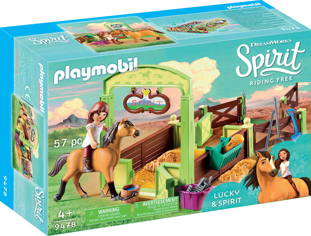 Playmobil 9478 - Pferdebox Lucky & Spirit