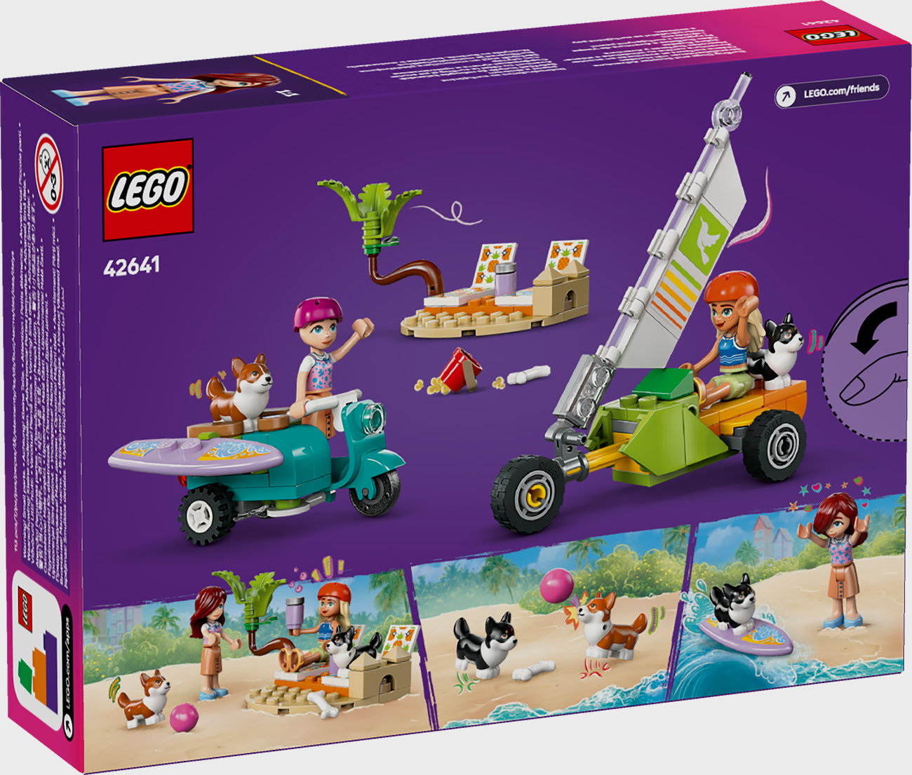 LEGO Friends 42641 - Strandabenteuer mit Hunden