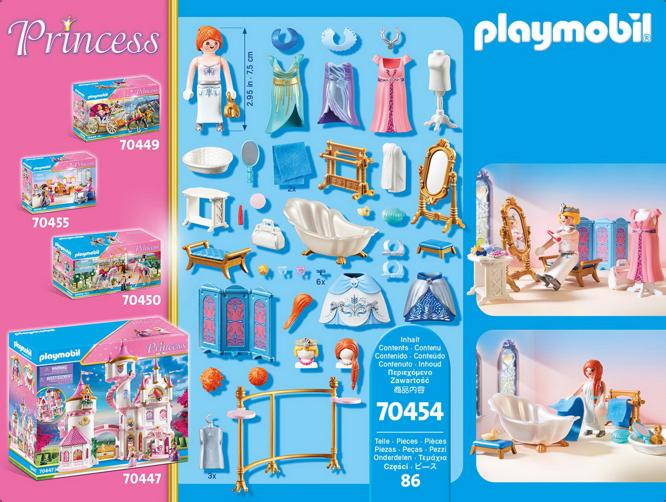 Playmobil 70454 - Ankleidezimmer mit Badewanne - Princess