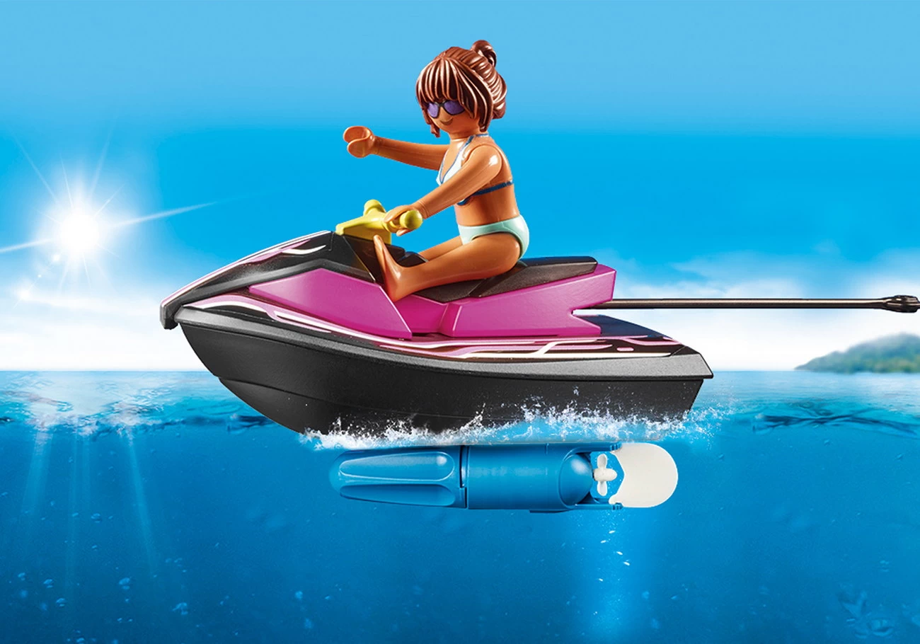 Playmobil 70906 - StarterPack Wasserscooter mit Bananenboot - Family Fun