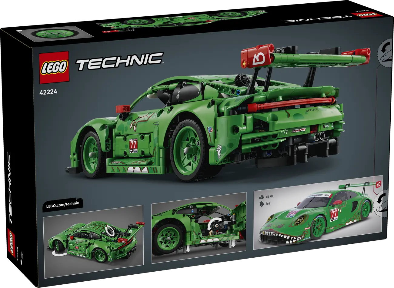 LEGO Technic - Porsche 911 GT3 R REXY AO Racing Rennwagen (42224)