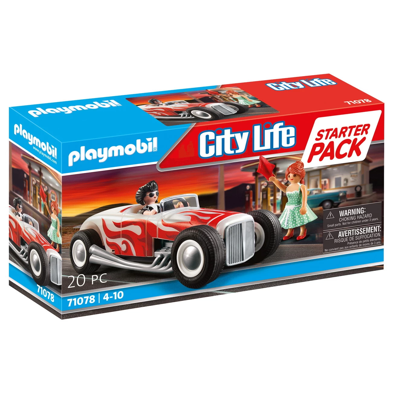 Playmobil 71078 - Starter Pack Hot Rod - City Life