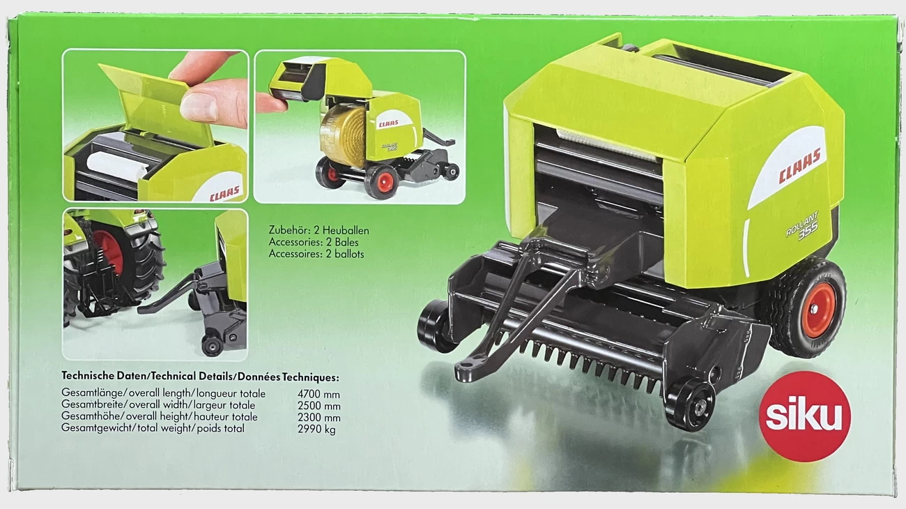 SIKU 2268 - Claas Rundballenpresse Rollant 340