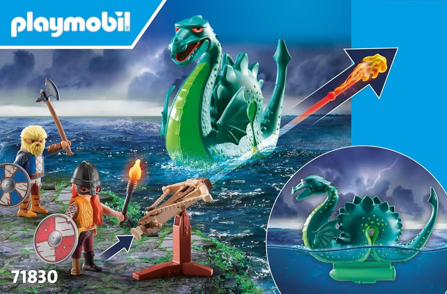 Playmobil 71830 - Wikinger mit Seeungeheuer - Pirates