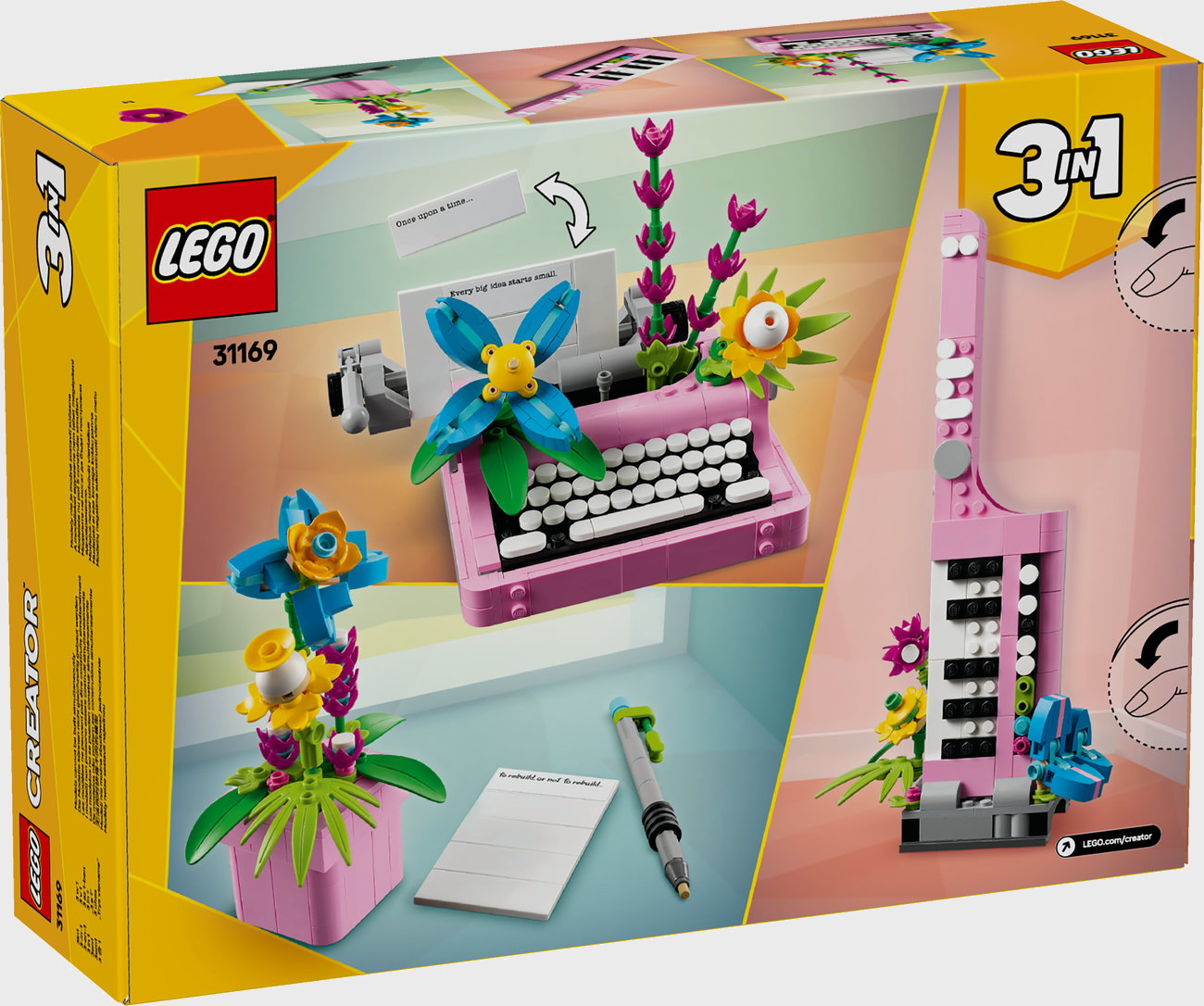 LEGO Creator 31169 - Schreibmaschine mit Blumen