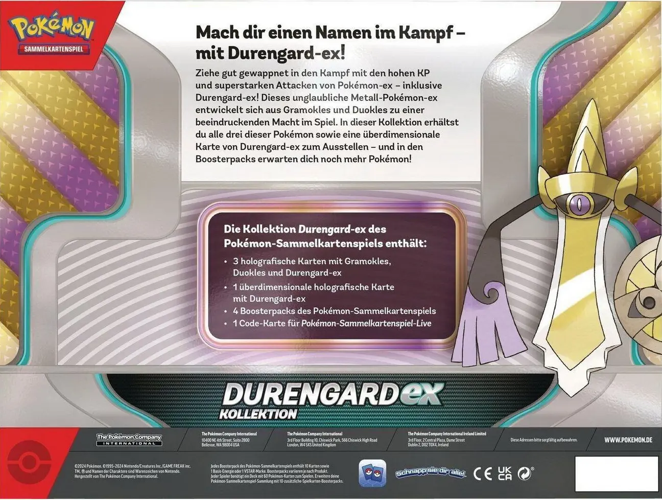 Pokemon Durengard EX Kollektion