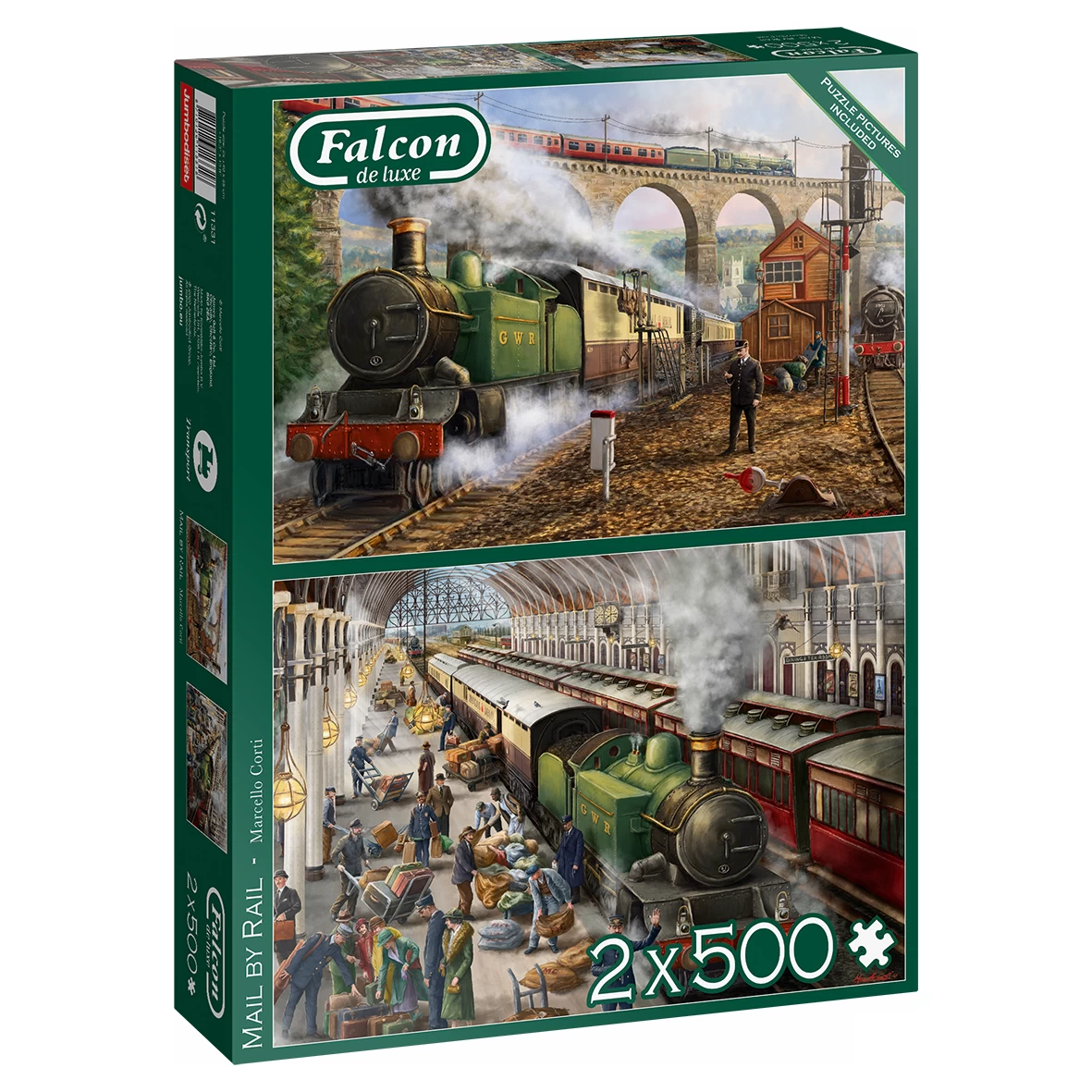 Puzzle - Post per Bahn - Mail by Rail (Falcon de Luxe) - 2 x 500 Teile