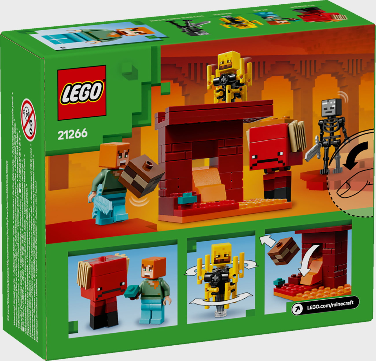 LEGO Minecraft 21266 - Das Lava-Duell im Nether