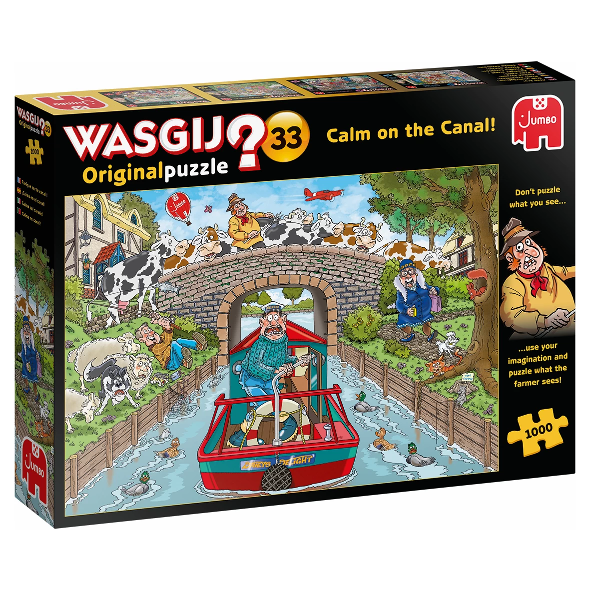 Wasgij Puzzle 33 - Ruhige Fahrt auf dem Kanal - 1000 Teile