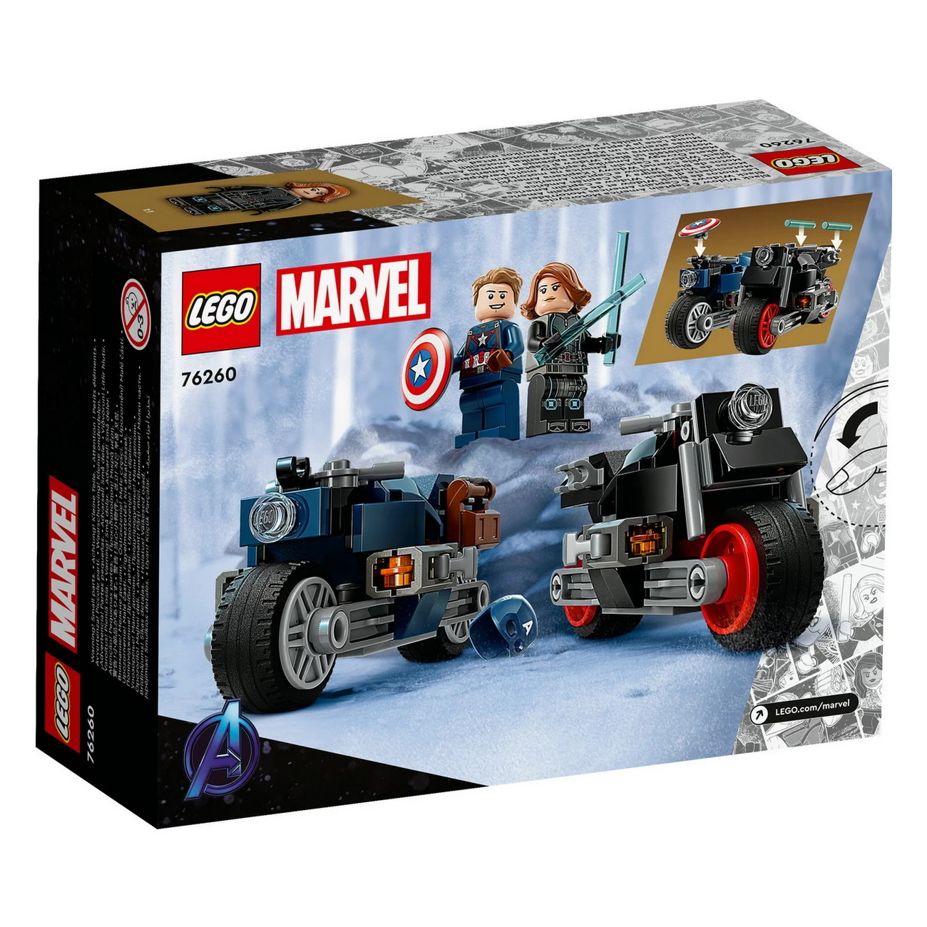 LEGO Marvel 76260 - Black Widows & Captain Americas Motorräder