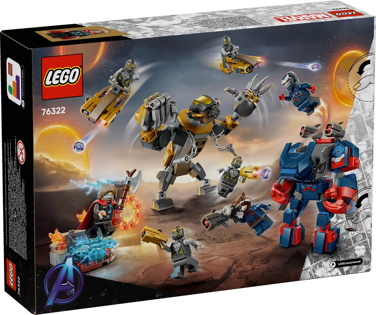 LEGO Marvel 76322 - Avengers: Endgame Thor vs. Chitauri