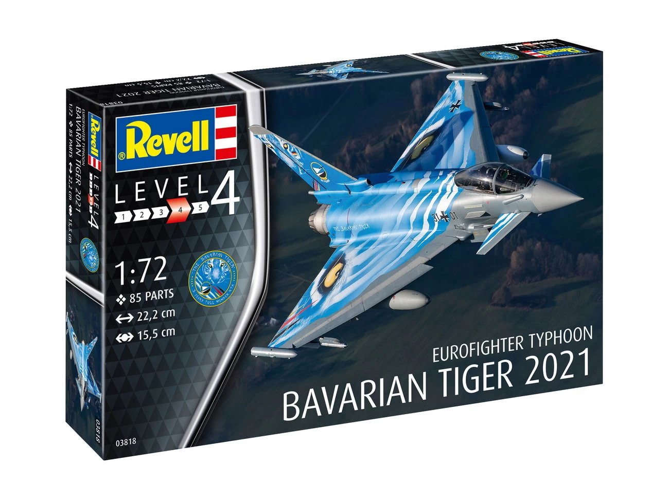 Revell 03818 - Eurofighter Typhoon The Bavarian Tiger 2021 - Flugzeug Modell