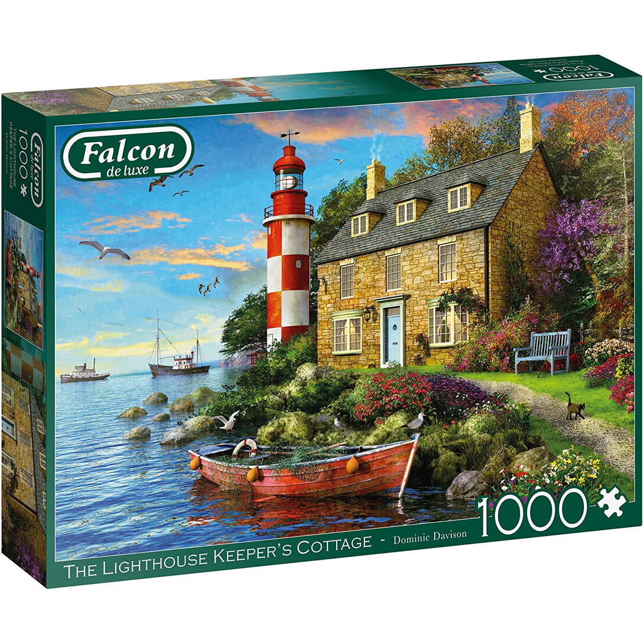 Puzzle - Leuchtturmwärterhaus - The Lighthouse Keeper s Cottage (Falcon de Luxe) - 1000 Teile