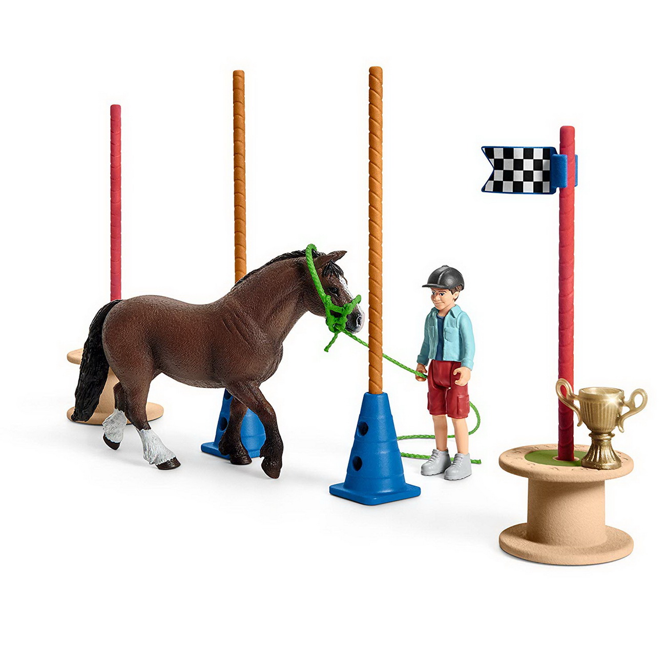 Pony Agility Rennen - Schleich (42482) Farm World Figuren