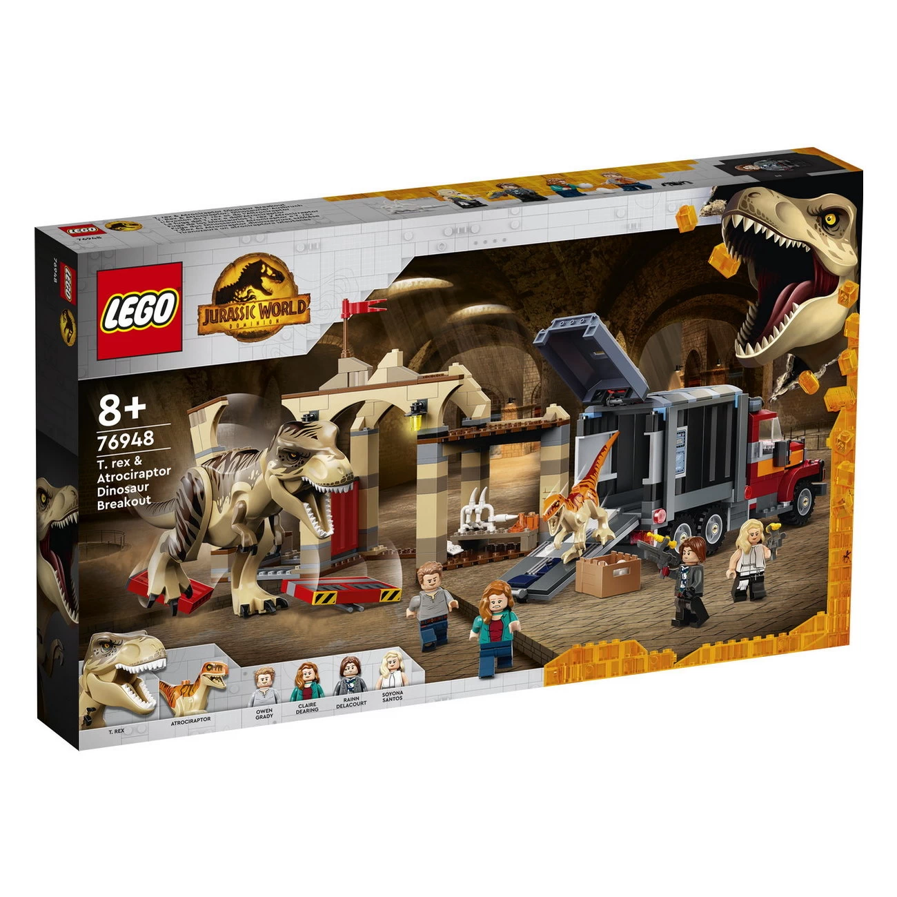 LEGO Jurassic World 76948 - T. Rex & Atrociraptor Dinosaurier-Ausbruch
