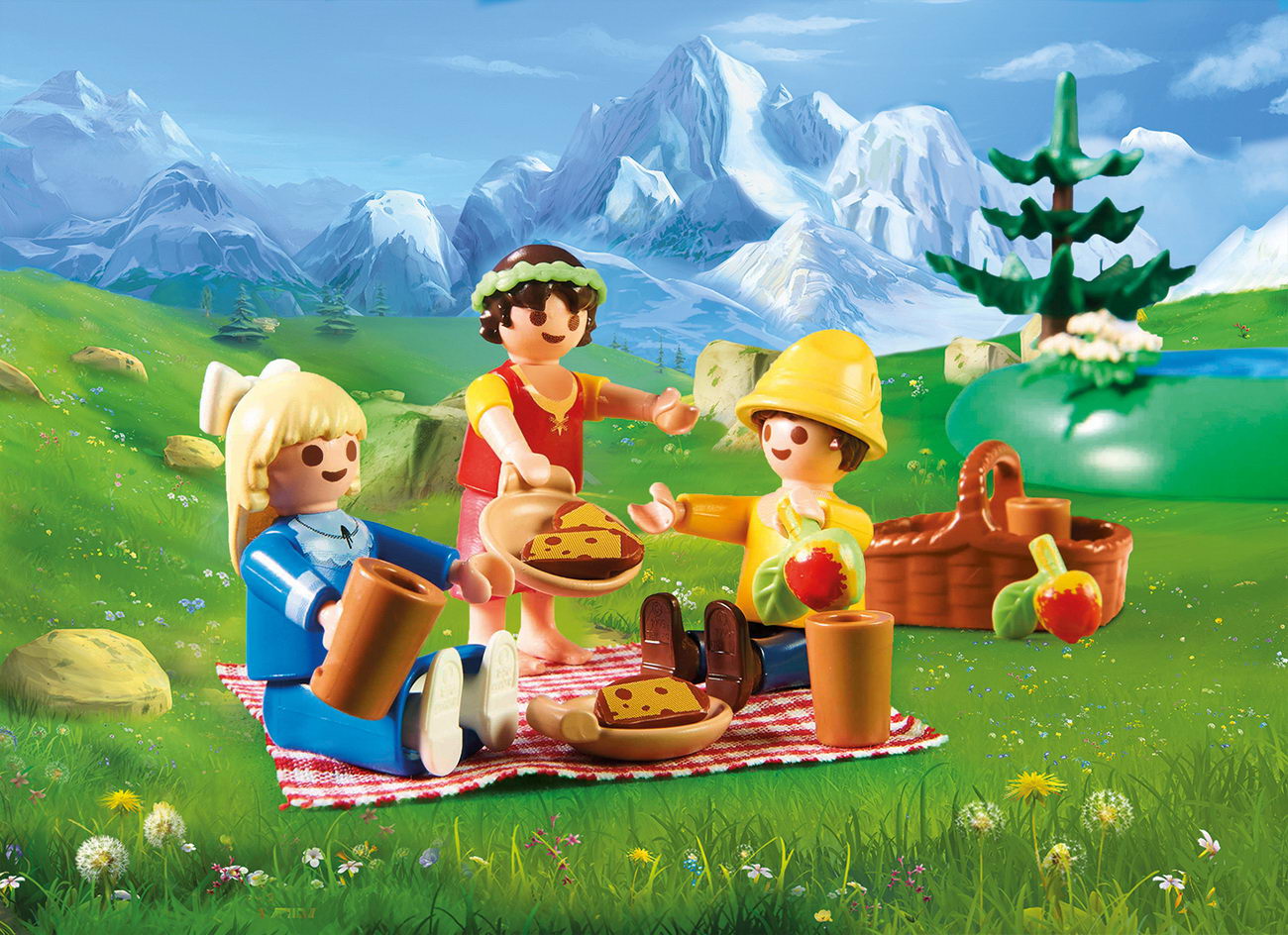 Playmobil 70254 - Am Kristallsee mit Heidi, Peter und Clara - Heidi