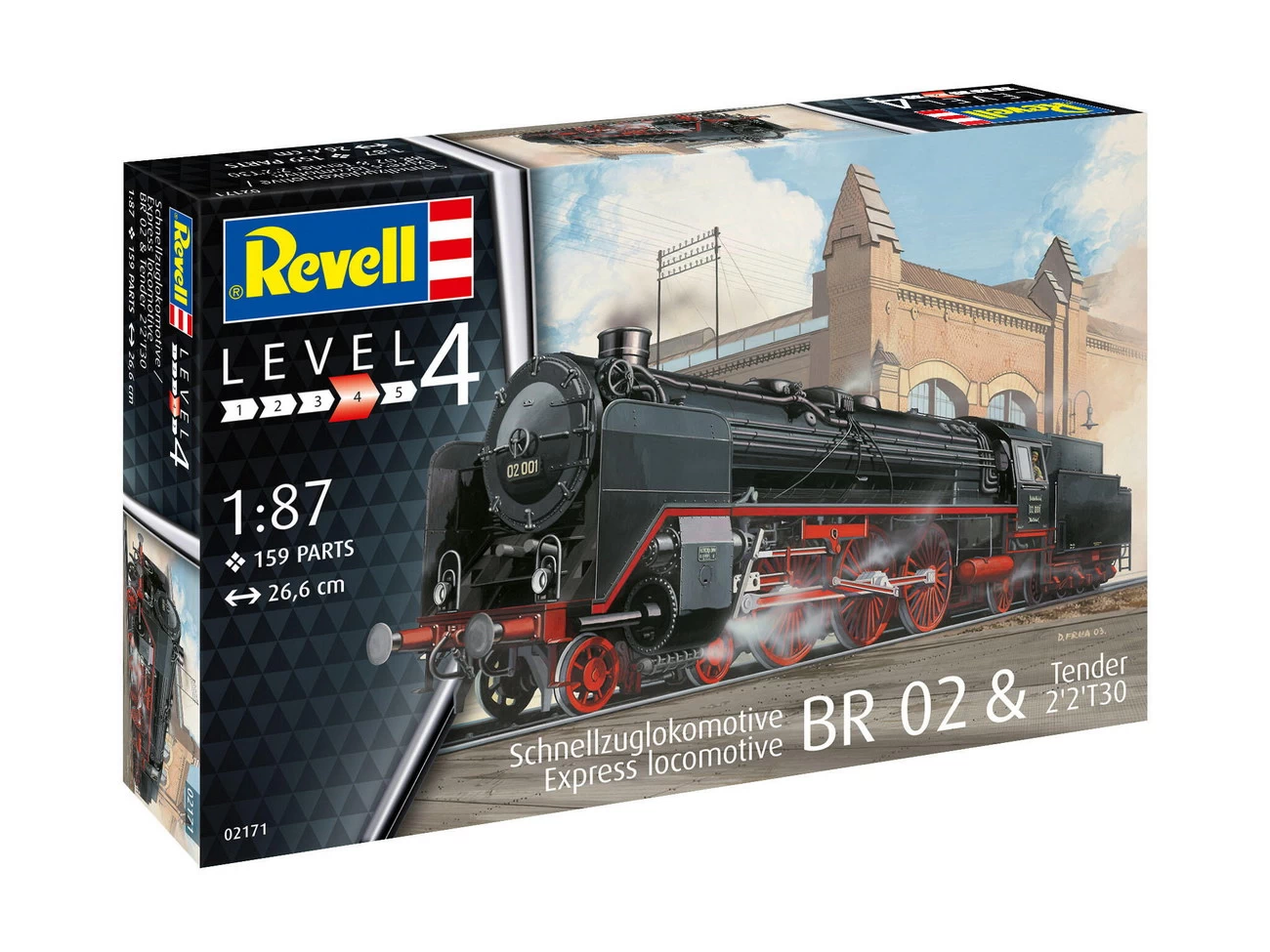 Revell 02171 - Schnellzuglokomotive BR 02 & Tender 2'2'T30