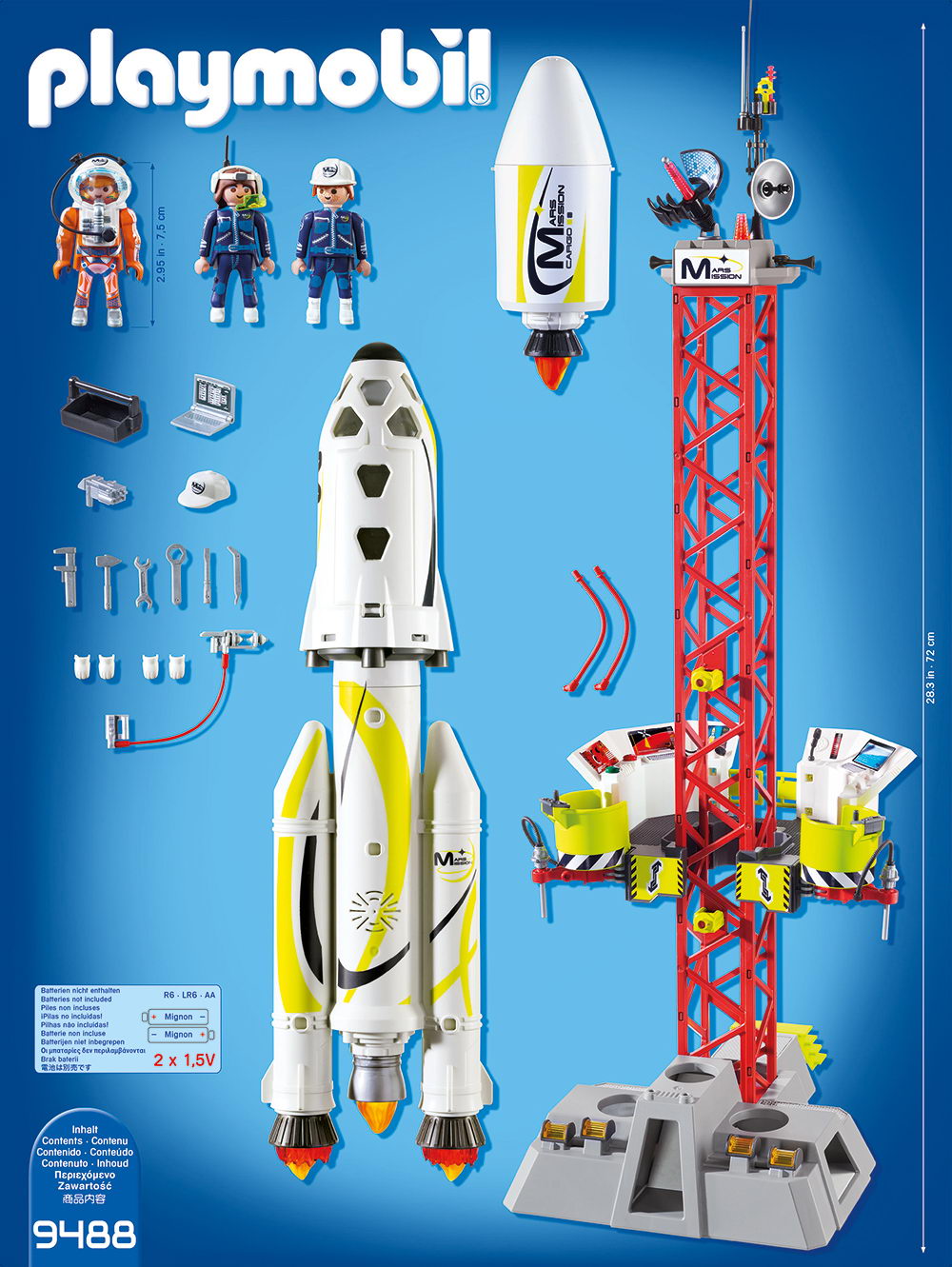 Playmobil 9488 - Mars-Rakete mit Startrampe Space