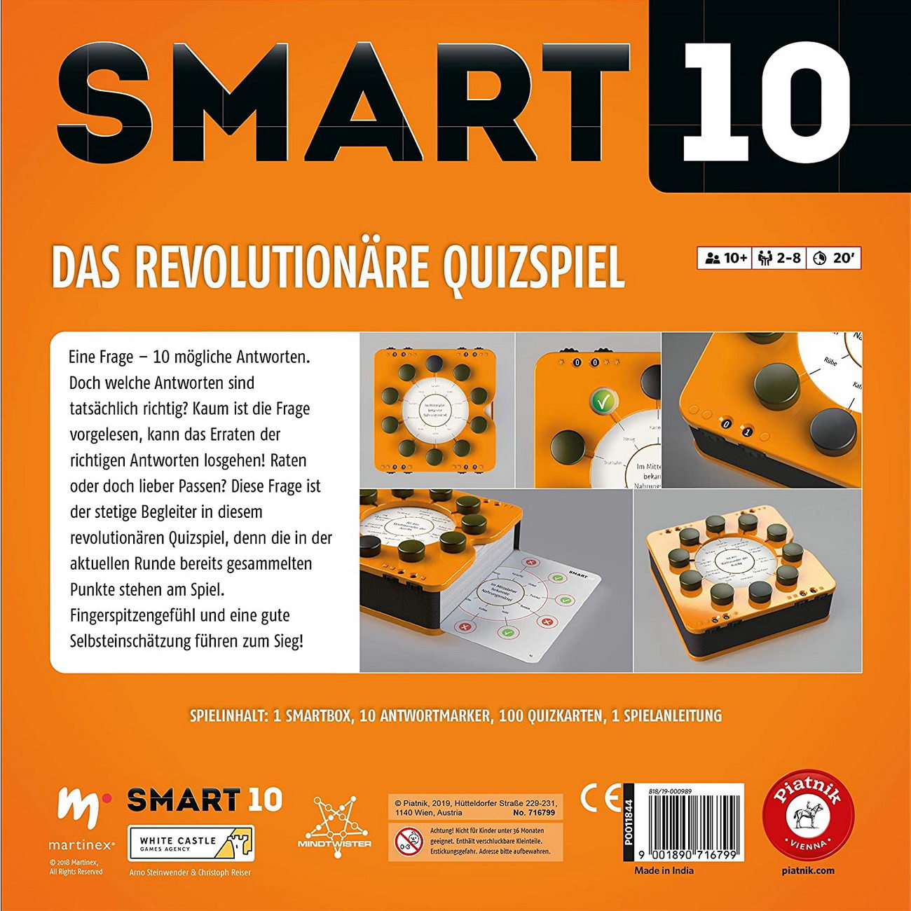 Smart 10 - Das revolutionäre Quizspiel (Piatnik 7167)