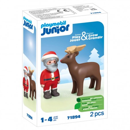 Playmobil 71894 - Weihnachtsmann mit Rentier - JUNIOR