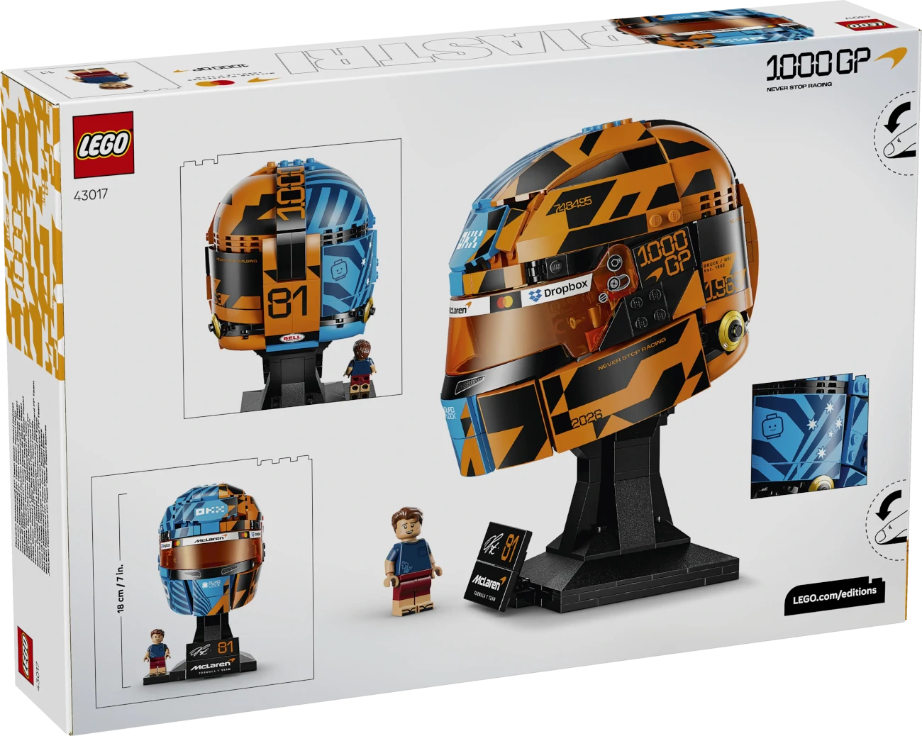 Bild zu LEGO - Oscar Piastri Helm 43017
