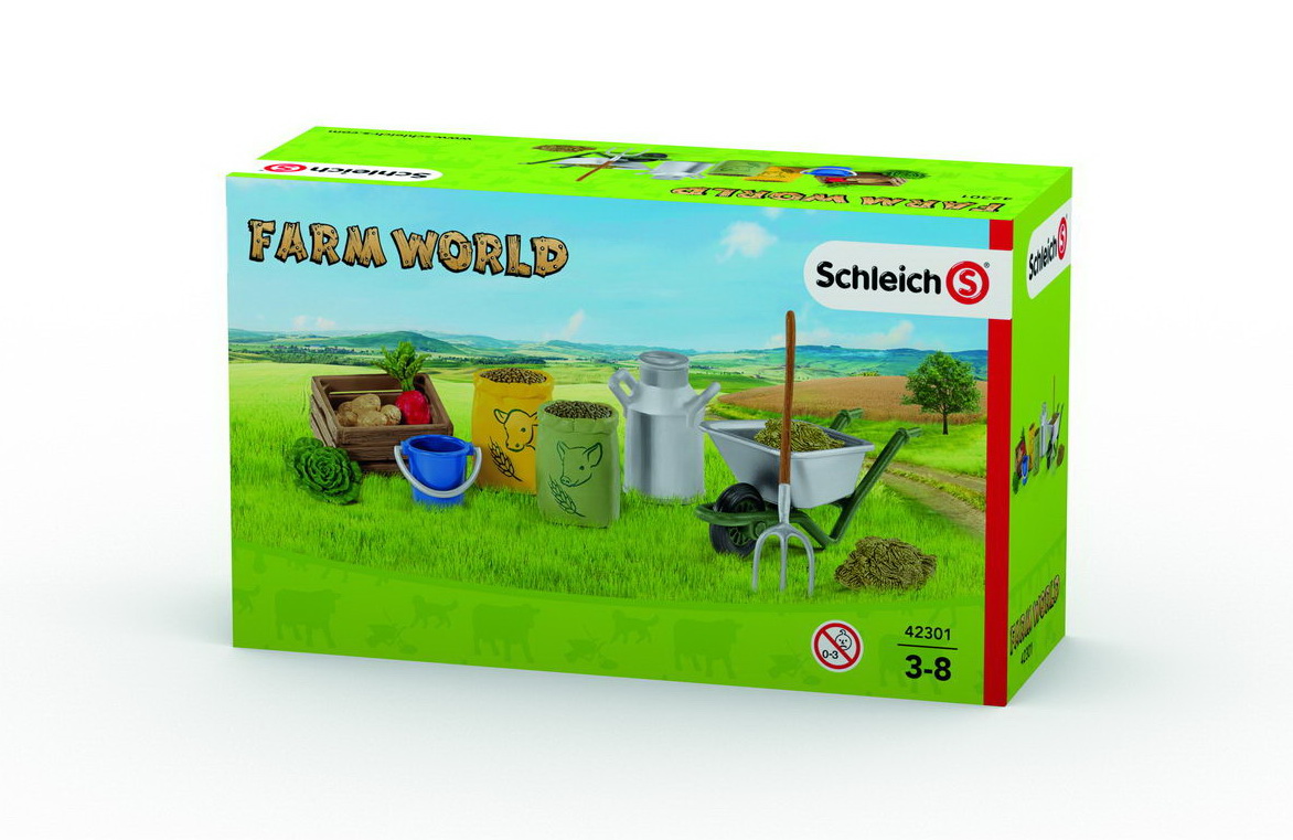 Schleich Fütterung Bauernhoftiere (42301) Farm World