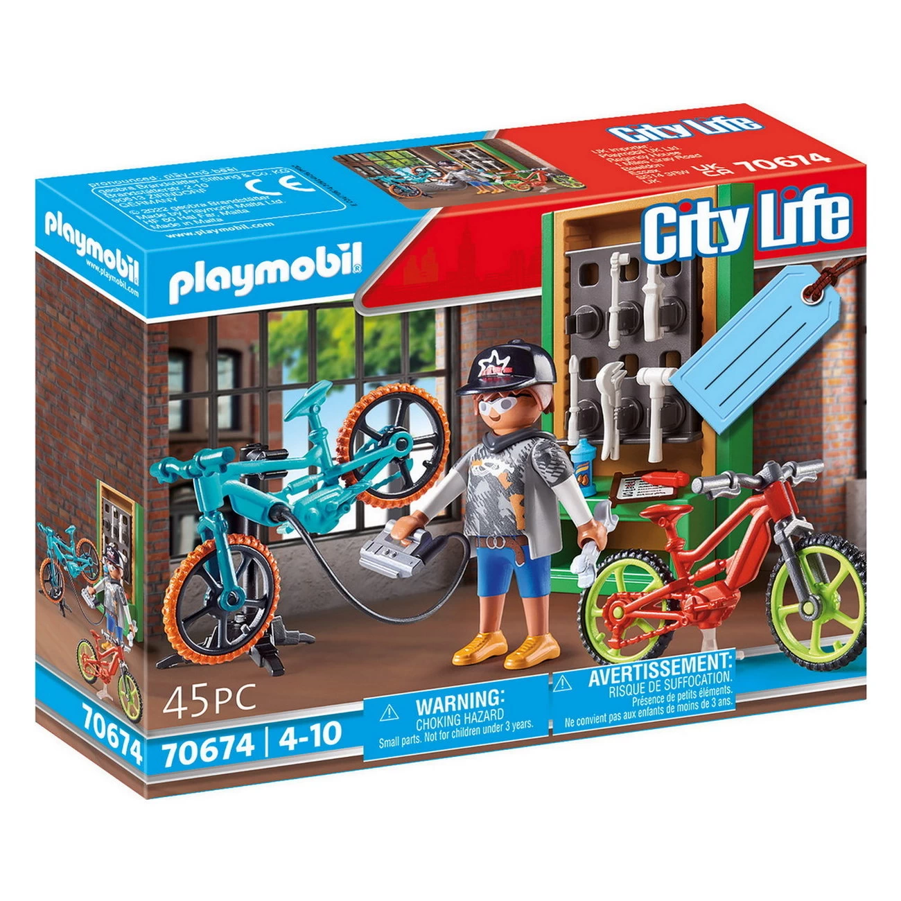 Playmobil 70674 - Geschenkset E-Bike Werkstatt - City Life