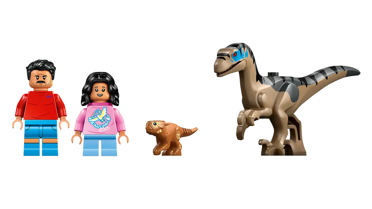LEGO Jurassic World 76972 - Raptor: Verfolgungsjagd mit dem Geländewagen