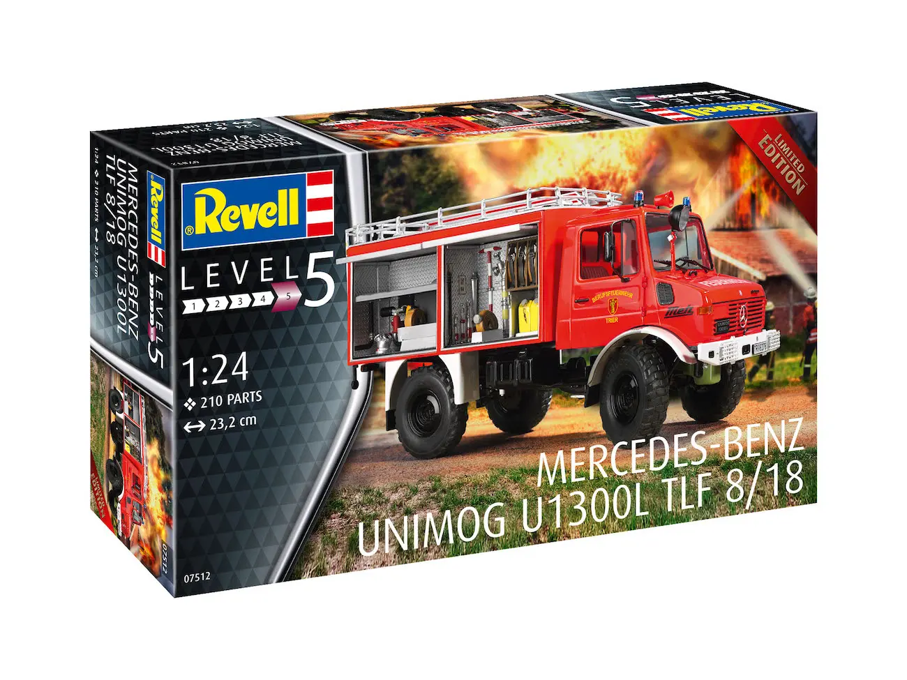 Revell 07512 - Mercedes-Benz Unimog U 1300 L TLF 8 18 