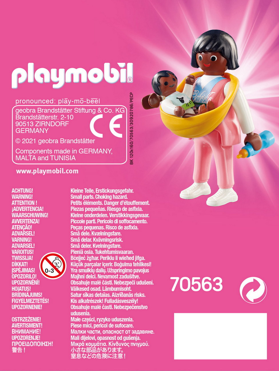 Playmobil 70563 - Mama mit Babytrage (PLAYMO-FRIENDS)