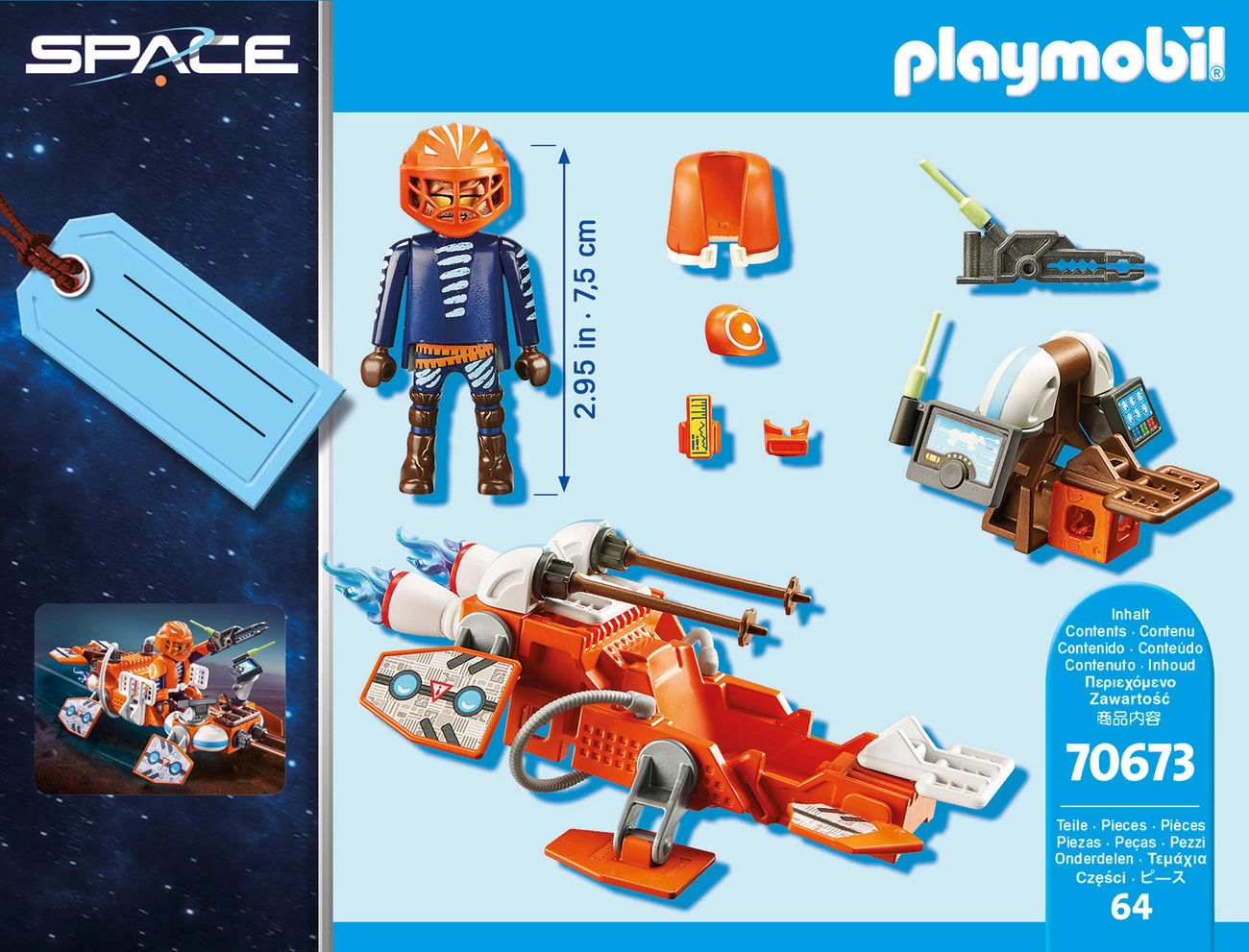Playmobil 70673 - Geschenkset Space Speeder - Space