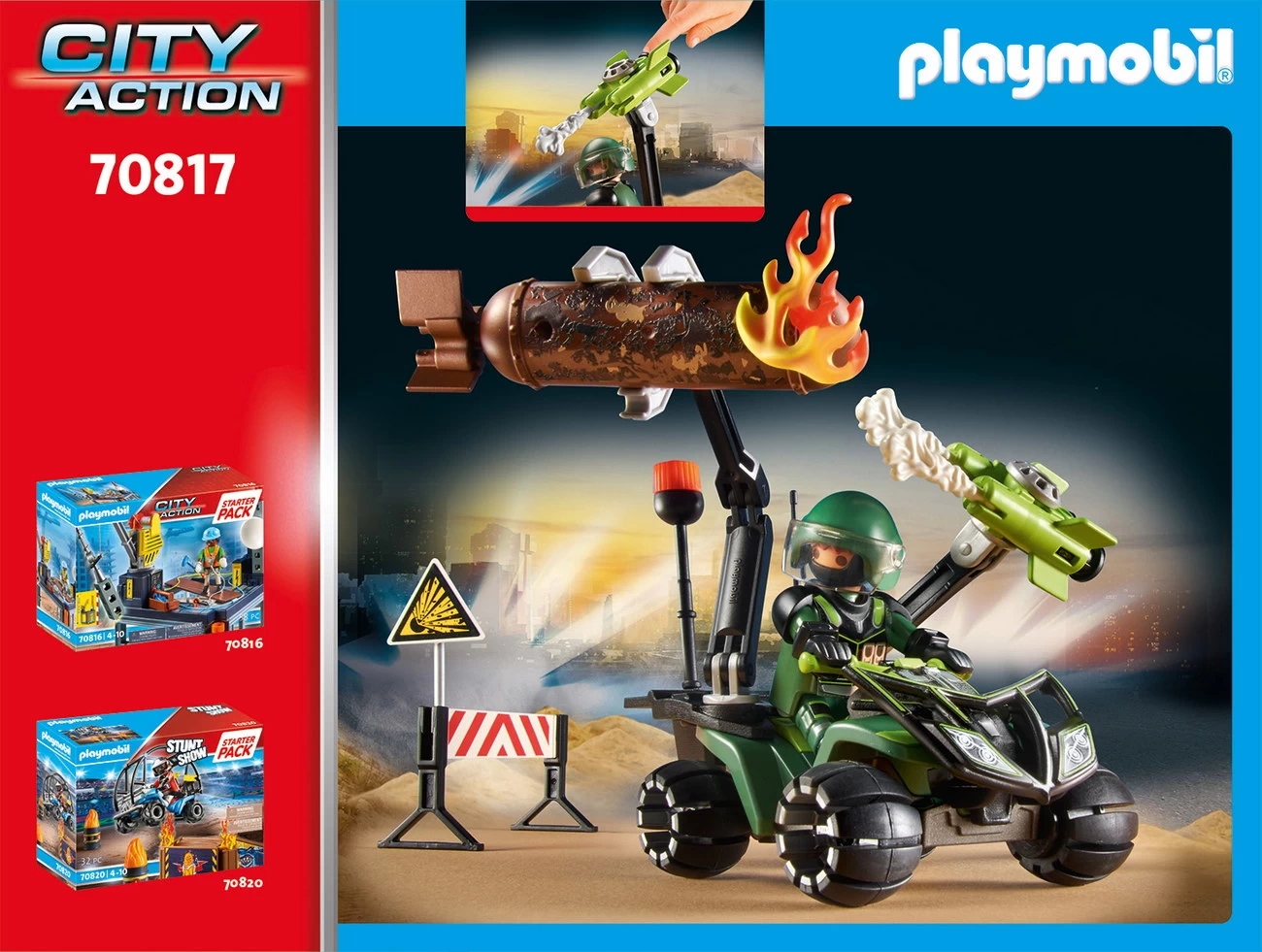 Playmobil 70817 - StarterPack - Polizei Gefahrentraining - City Action