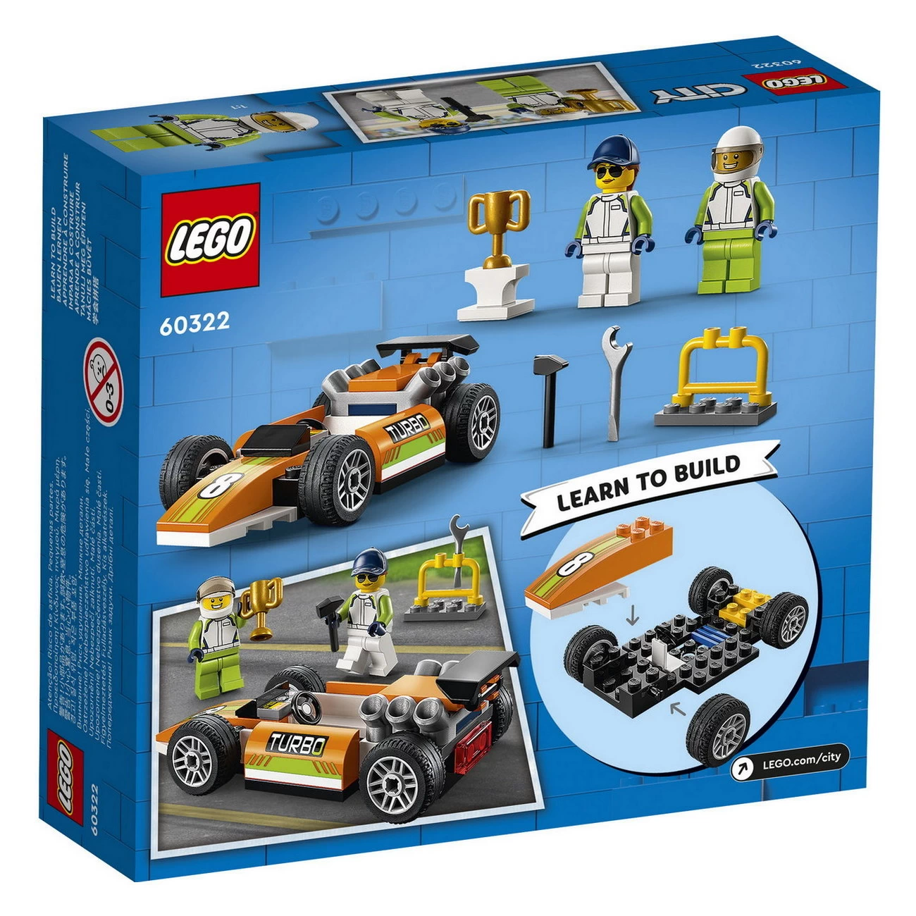 LEGO City 60322 - Rennauto