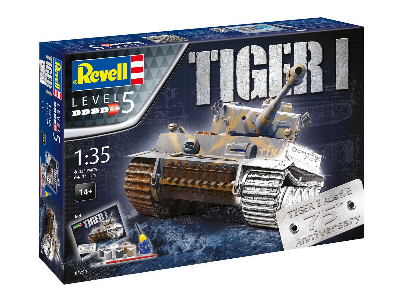 Revell 05790 - Geschenkset Tiger I E 75th Anniversary