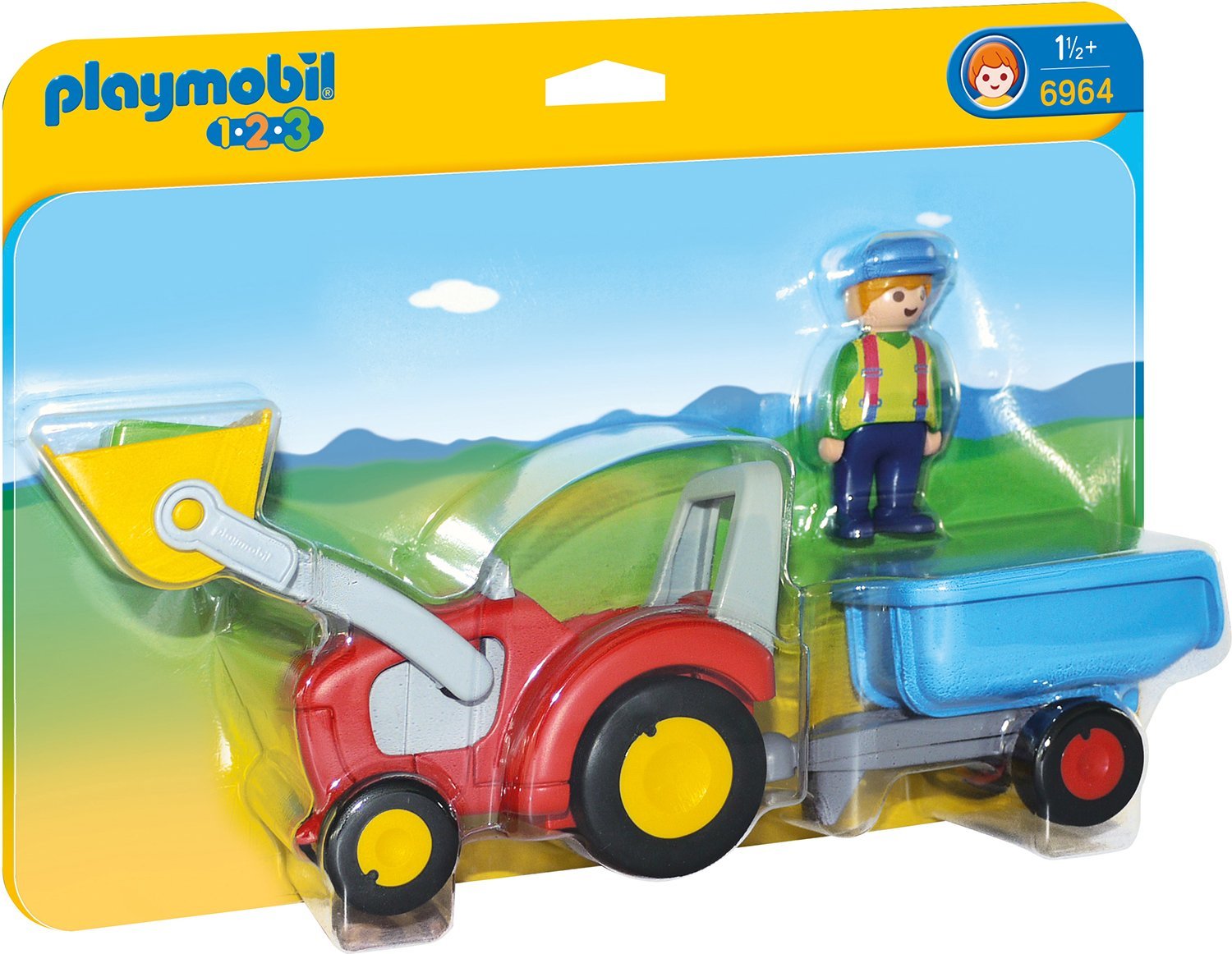 Playmobil 6964 - 1.2.3 Traktor mit Anhänger