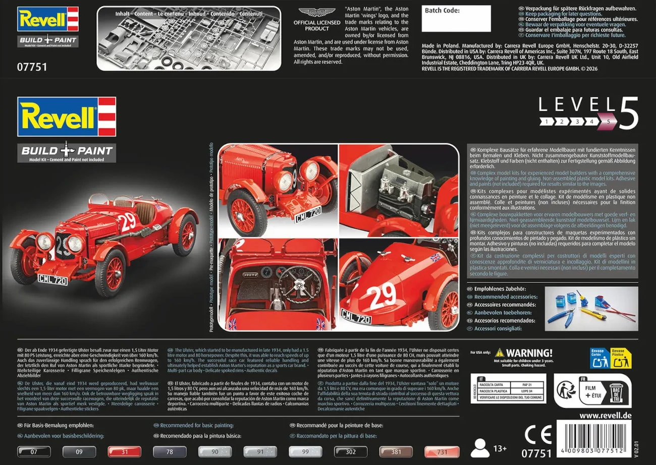 Revell 07751 - Aston Martin Ulster