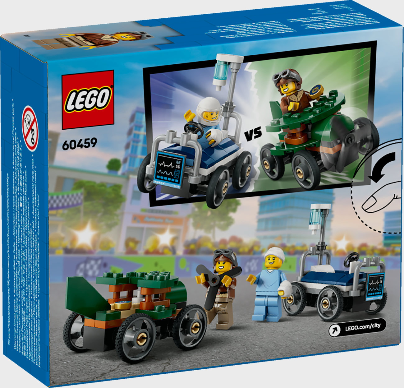 LEGO City 60459 - Flugzeug vs Krankenhausbett