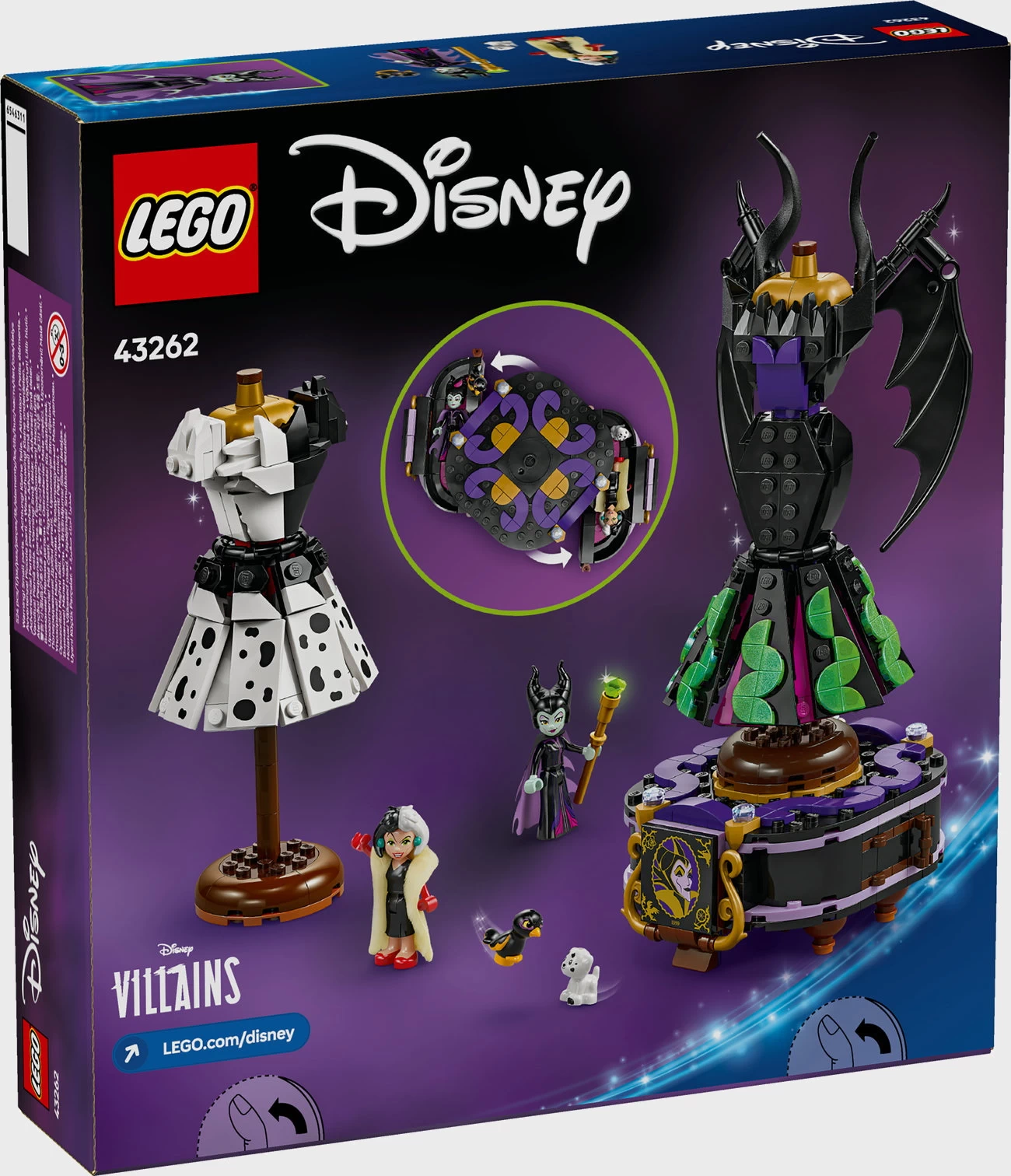 LEGO Disney Princess 43262 - Die Kleider von Malefiz und Cruella De Vil