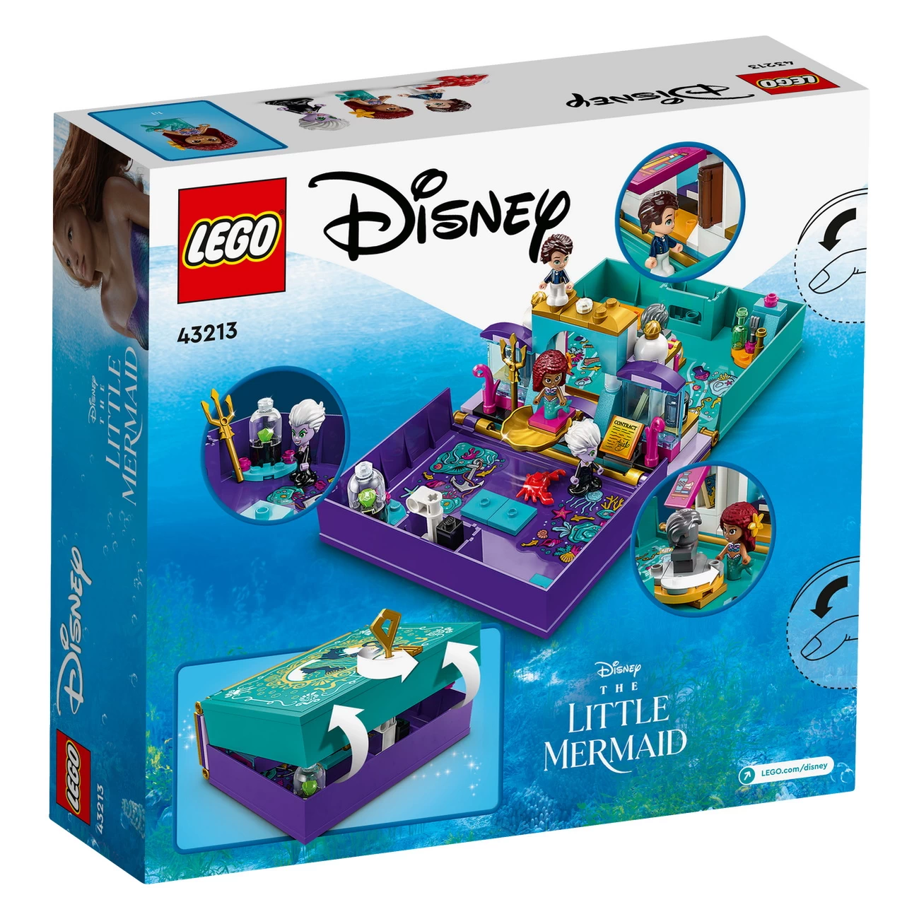 LEGO Disney 43213 - Die kleine Meerjungfrau - Märchenbuch