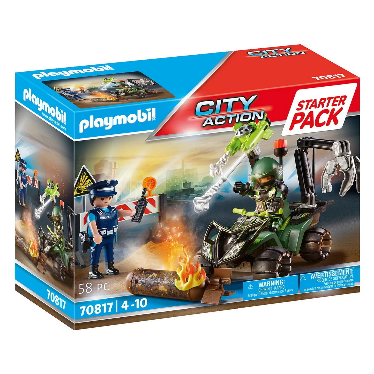 Playmobil 70817 - StarterPack - Polizei Gefahrentraining - City Action