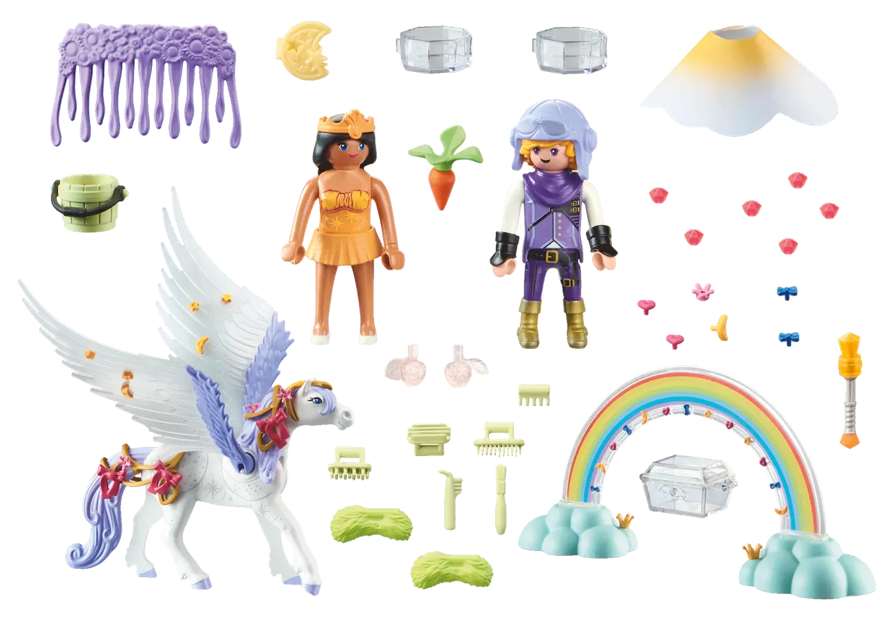 Playmobil 71361 - Himmlischer Pegasus mit Regenbogen - Princess Magic