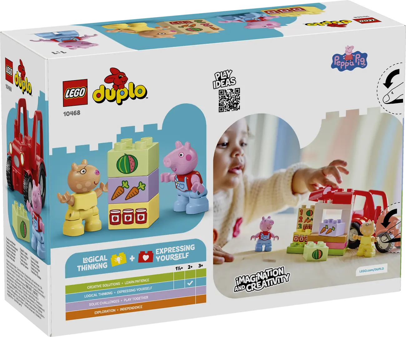 LEGO DUPLO Peppa Pig - Traktor und Marktstand (10468)