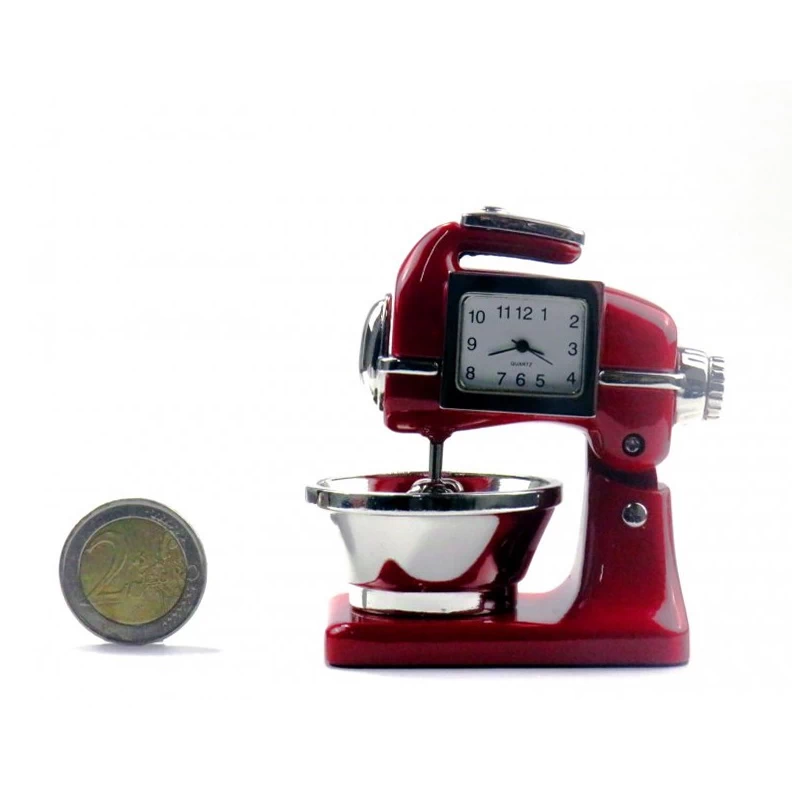 Siva Clock - Uhr Küchenmaschine - Food Mixer rot (99024)