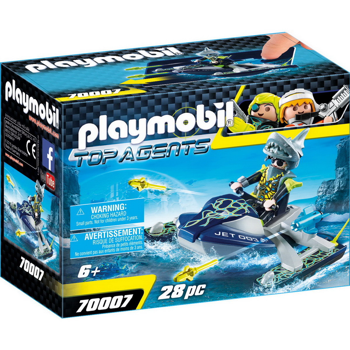 Playmobil 70007 - Team S.H.A.R.K. Rocket Rafter (Top Agents)