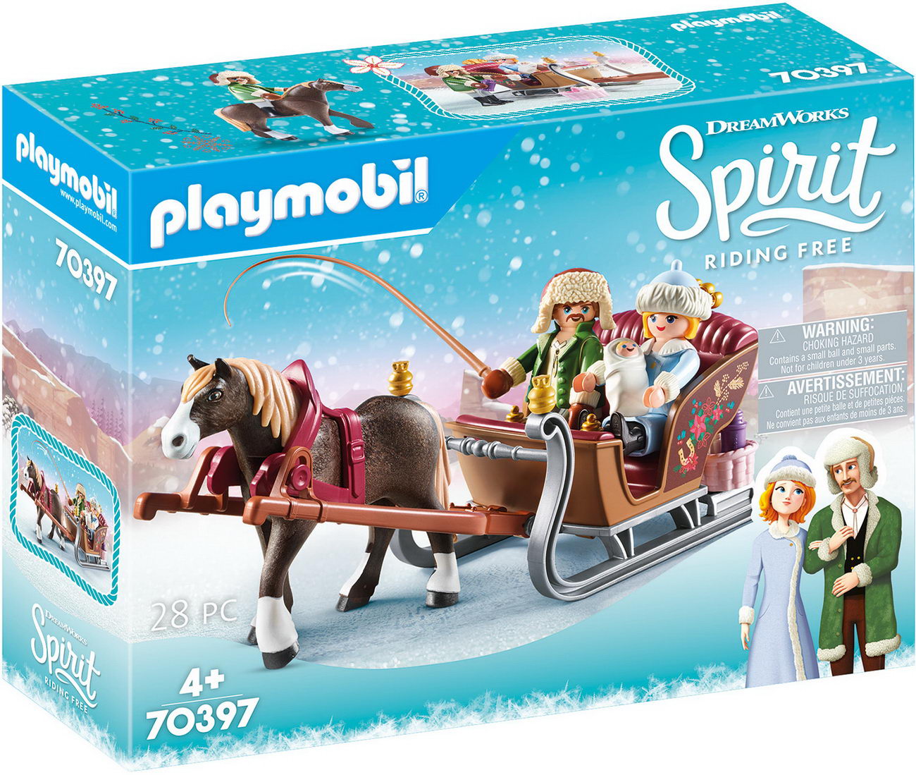 Playmobil 70397 - Winterliche Schlittenfahrt - Spirit - Riding Free