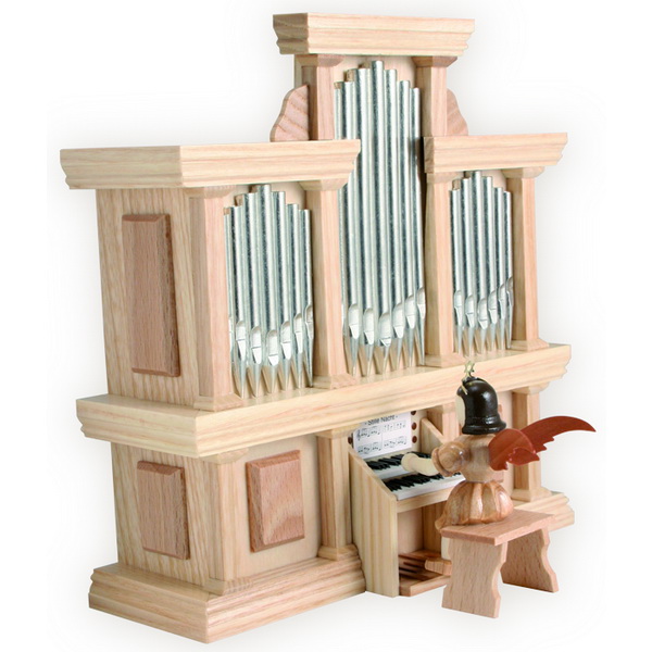 Blank Kurzrock-Engel an der Orgel mit Spielwerk