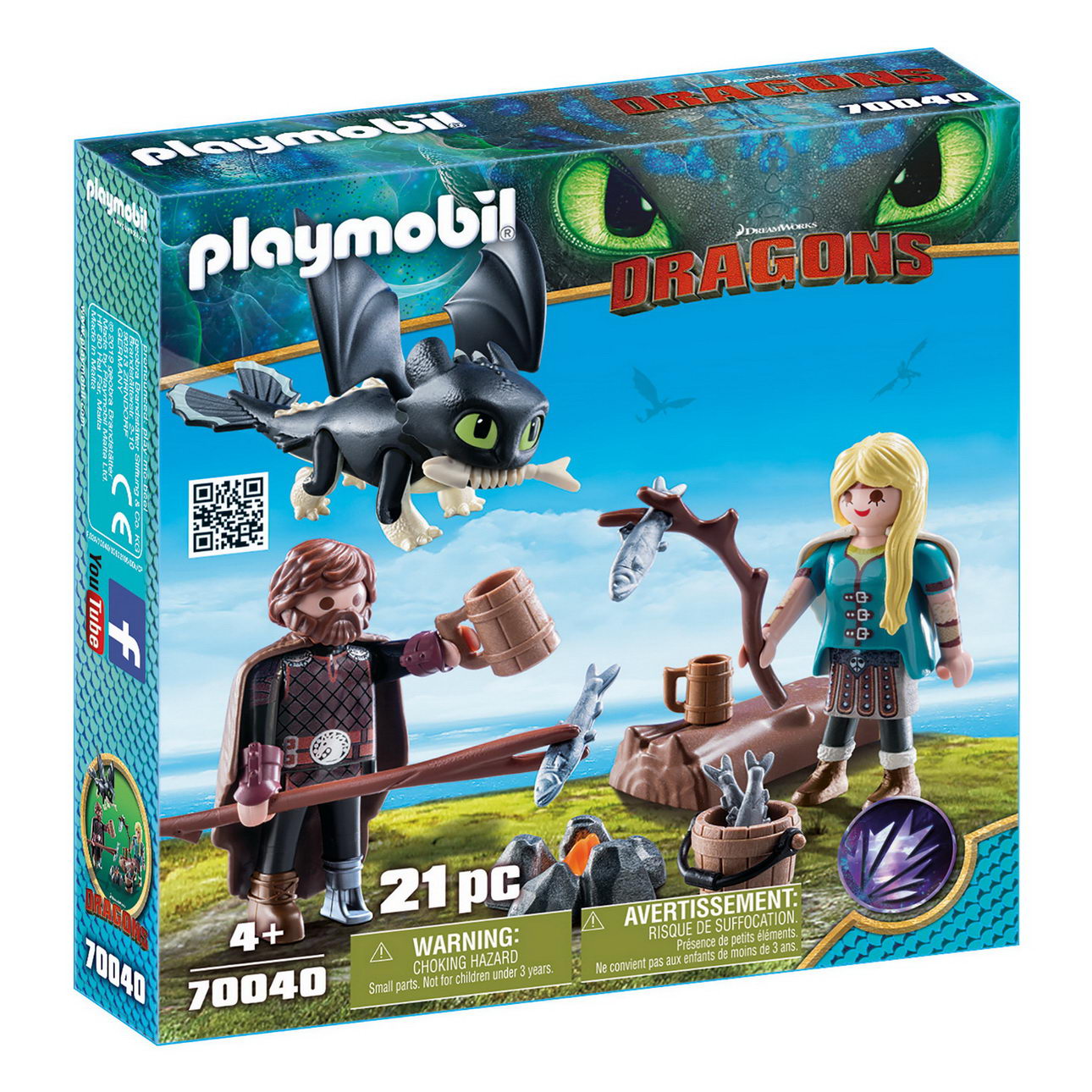 Playmobil 70040 - Hicks und Astrid Spielset (Dragons)