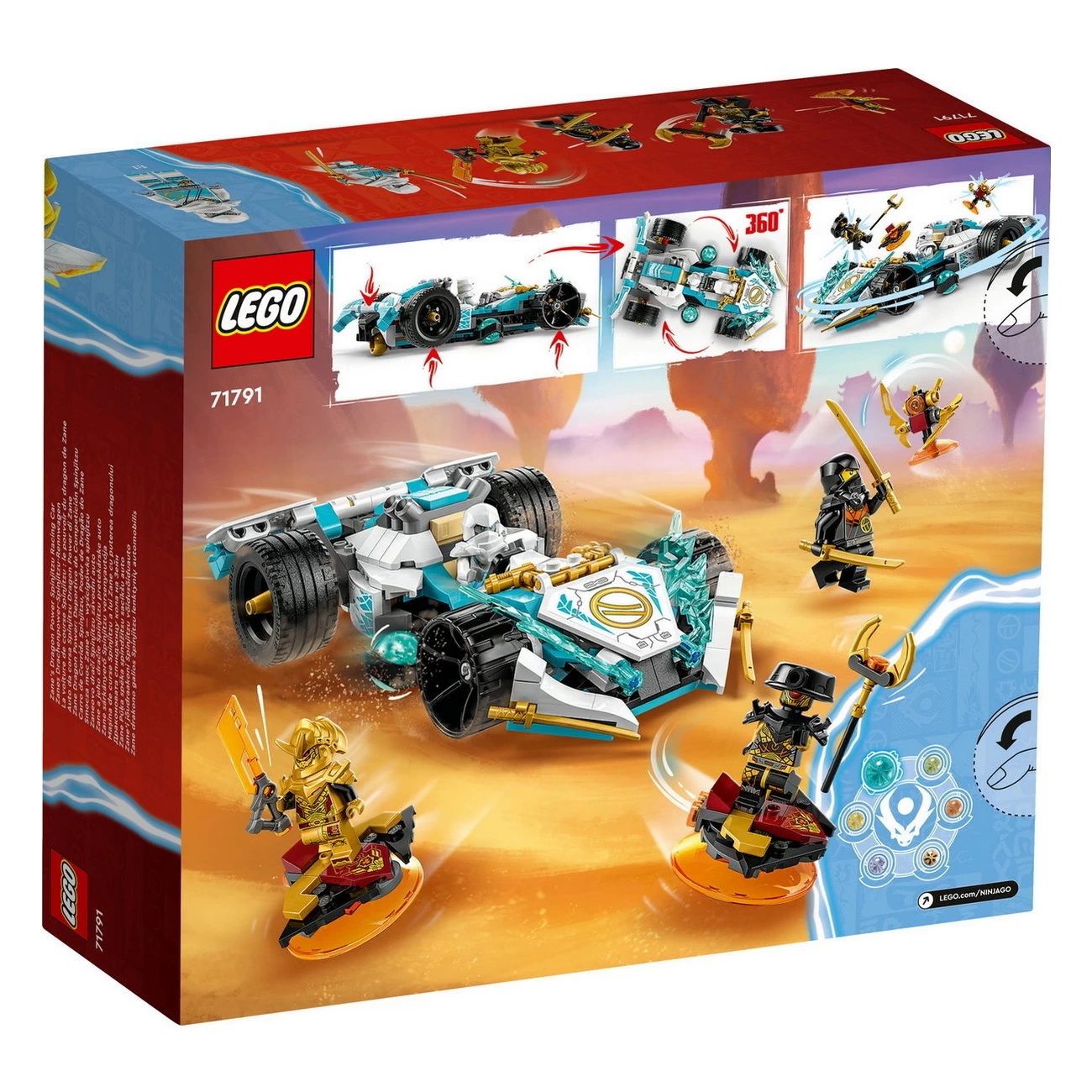 LEGO NINJAGO 71791 - Zanes Drachenpower-Spinjitzu-Rennwagen