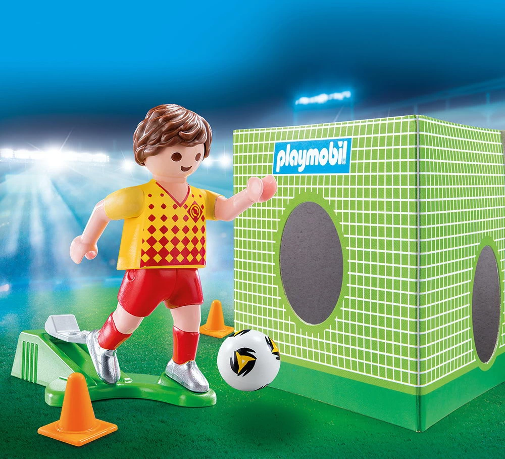 Playmobil 70157 - Fußballspieler mit Torwand (Special Plus)